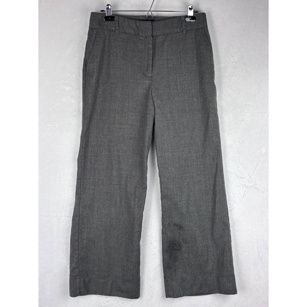 Talbots‎ Wool Blend Wide Leg Dress Pants Gray Career Women's Size 10 READ